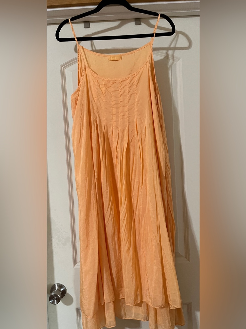 CP Shades Lia Dress Pastel
Peach Apricot Cotton Silk
Blend Midi Large Boho Vibe